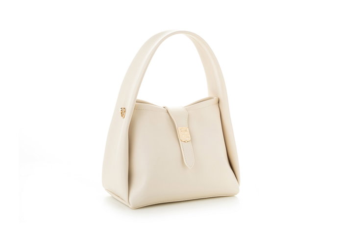 Vince Camuto Bolso Crema de Polipiel, Elegante y Versátil, 25x13x19 cm
